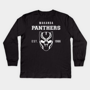 Wakanda Panthers Kids Long Sleeve T-Shirt